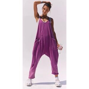 Free People Movement Oversized Hot Shot Jumpsuit Romper Size Large NWT